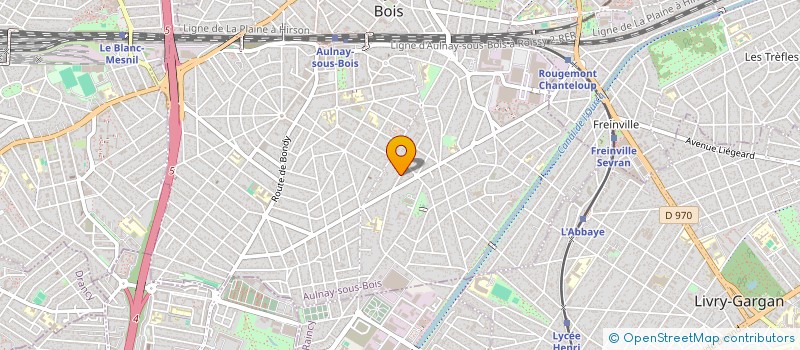 localisation de l'entreprise MADAME STEPHANIE LOMBARD à AULNAY-SOUS-BOIS