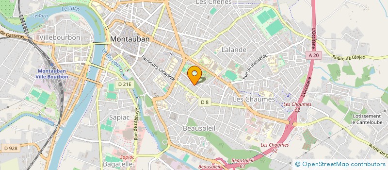 localisation de l'entreprise MADAME STEPHANIE LOUSSOUARN  MONTAUBAN