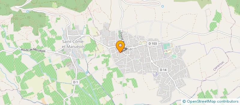 localisation de l'entreprise MADAME STEPHANIE LOUVRIEE  CLARENSAC