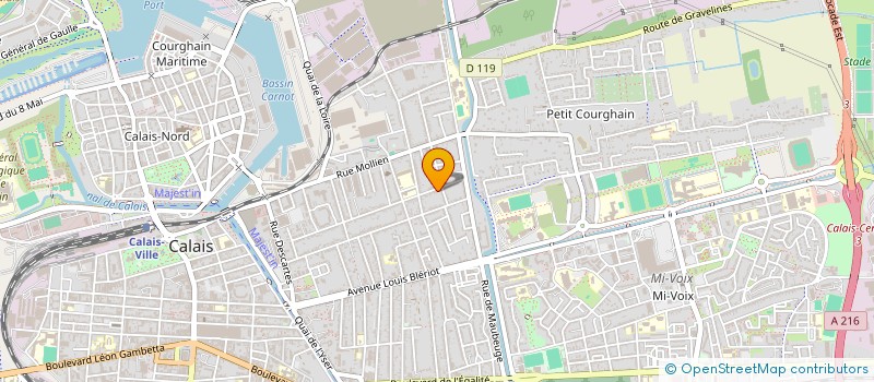 localisation de l'entreprise MADAME STEPHANIE LOVERGNE  CALAIS