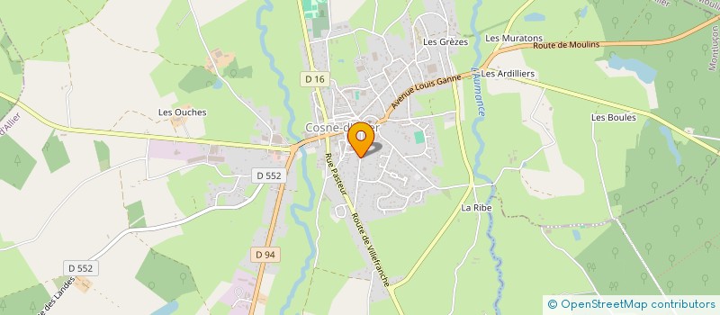 localisation de l'entreprise MADAME STEPHANIE LOWE à COSNE-D'ALLIER