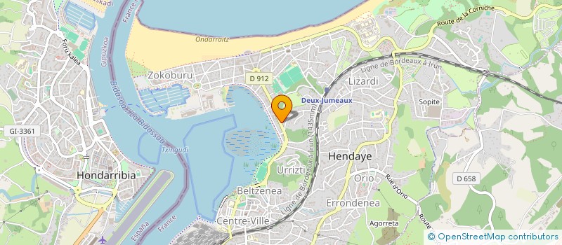 localisation de l'entreprise MADAME STEPHANIE LYNNE CARTA  HENDAYE