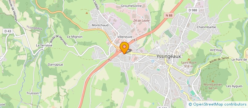 localisation de l'entreprise MADAME STEPHANIE MACQUET à YSSINGEAUX