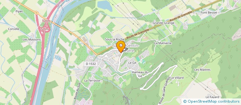 localisation de l'entreprise MADAME STEPHANIE MADELIN  SAINT-QUENTIN-SUR-ISERE