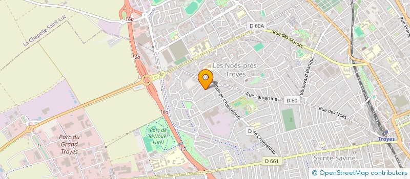 localisation de l'entreprise MADAME STEPHANIE MAGNE  SAINTE-SAVINE