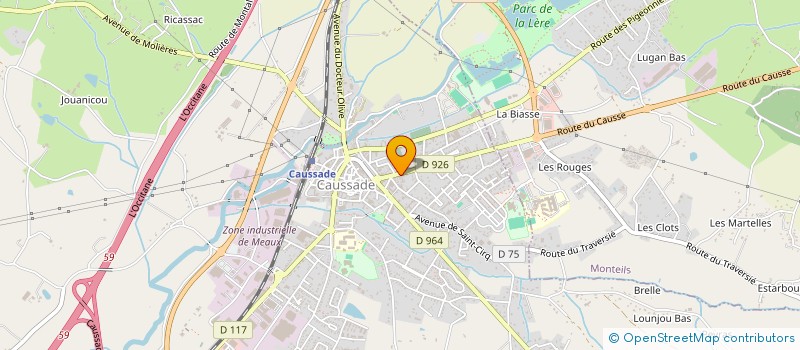 localisation de l'entreprise MADAME STEPHANIE MAILLET  CAUSSADE