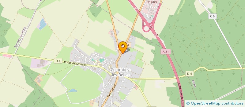 localisation de l'entreprise MADAME STEPHANIE MANGIN  COLOMBEY-LES-BELLES