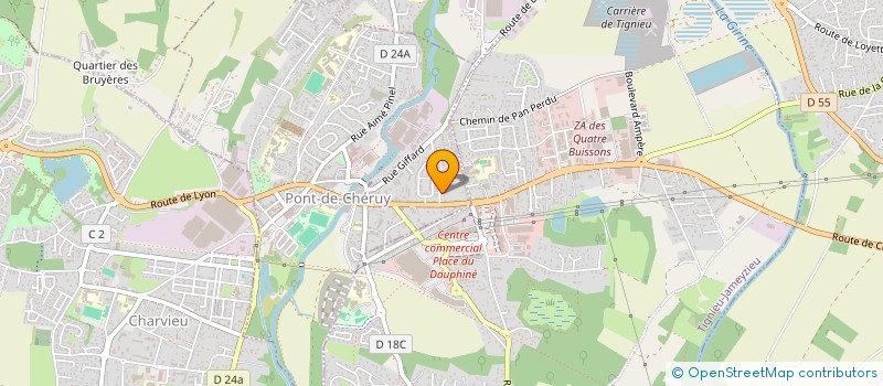 localisation de l'entreprise MADAME STEPHANIE MANIVONG  PONT-DE-CHERUY