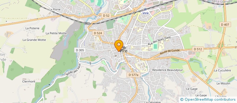 localisation de l'entreprise MADAME STEPHANIE MARGUERIE  VIRE-NORMANDIE