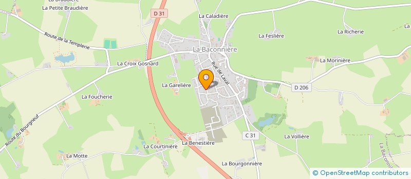 localisation de l'entreprise MADAME STEPHANIE MARILLAUD  LA BACONNIERE