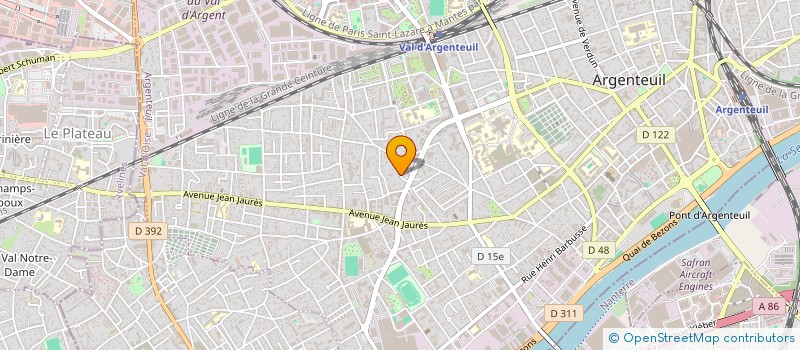 localisation de l'entreprise MADAME STEPHANIE MARINOVIC  ARGENTEUIL