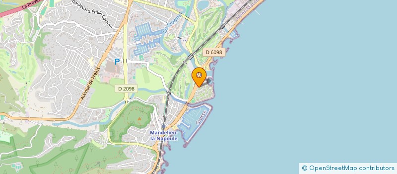 localisation de l'entreprise MADAME STEPHANIE MARSETTI  MANDELIEU-LA-NAPOULE