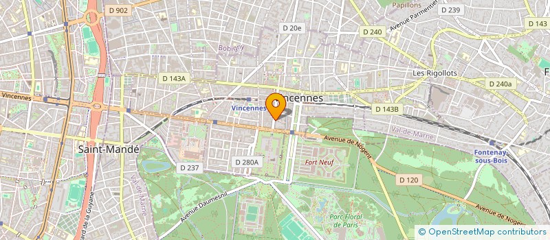 localisation de l'entreprise MADAME STEPHANIE MARTEAU  VINCENNES