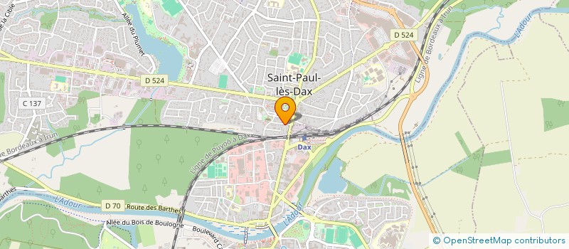 localisation de l'entreprise MADAME STEPHANIE MARTIN  SAINT-PAUL-LES-DAX