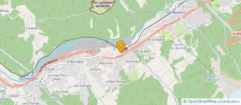 localisation de l'entreprise MADAME STEPHANIE MARTINEAU  CHAMONIX-MONT-BLANC