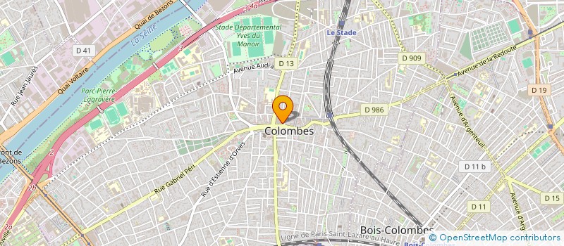 localisation de l'entreprise MADAME STEPHANIE MARTINEAU à COLOMBES