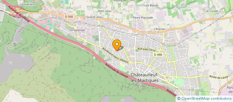 localisation de l'entreprise MADAME STEPHANIE MARTINEZ  CHATEAUNEUF-LES-MARTIGUES