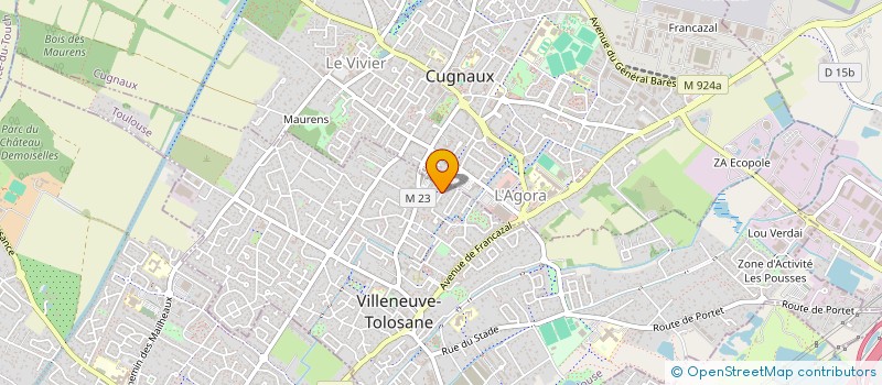 localisation de l'entreprise MADAME STEPHANIE MARTINEZ à VILLENEUVE-TOLOSANE