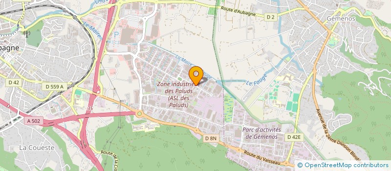 localisation de l'entreprise MADAME STEPHANIE MASSACRIER à AUBAGNE
