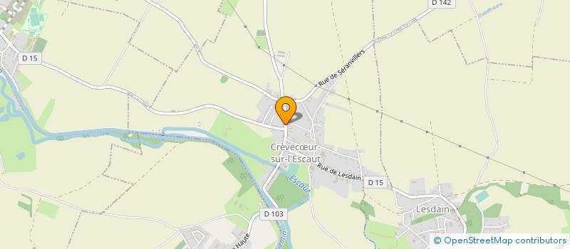 localisation de l'entreprise MADAME STEPHANIE MASSART  CREVECUR-SUR-L'ESCAUT