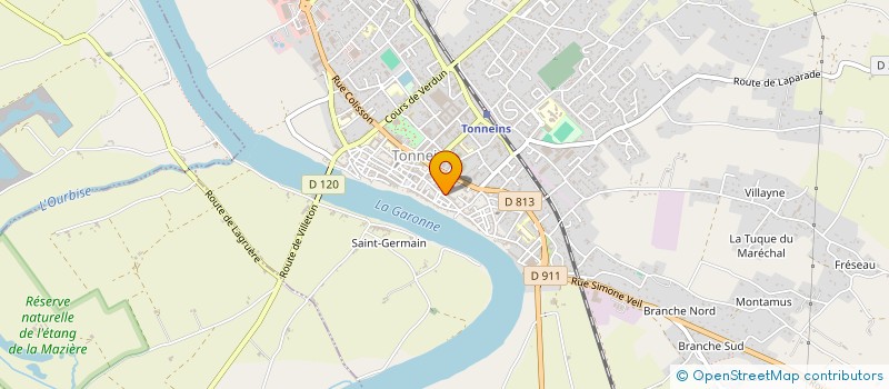 localisation de l'entreprise MADAME STEPHANIE MASSET  TONNEINS