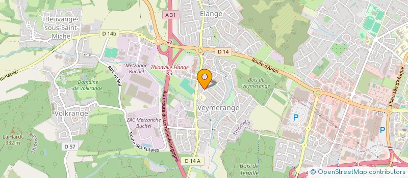 localisation de l'entreprise MADAME STEPHANIE MATHIEU  THIONVILLE