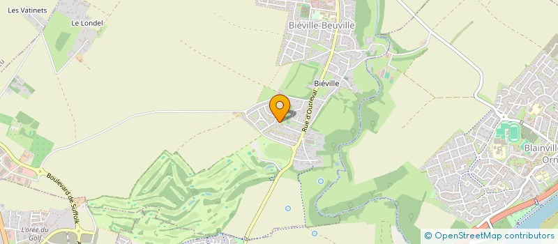 localisation de l'entreprise MADAME STEPHANIE MAURICE  BIEVILLE-BEUVILLE