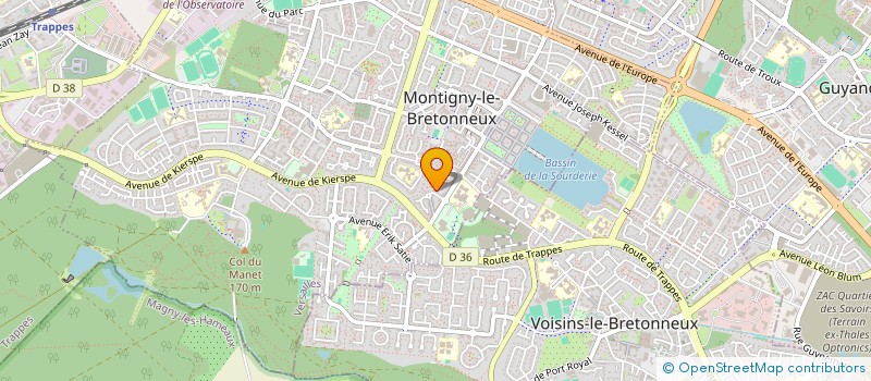 localisation de l'entreprise MADAME STEPHANIE MAURICE  MONTIGNY-LE-BRETONNEUX