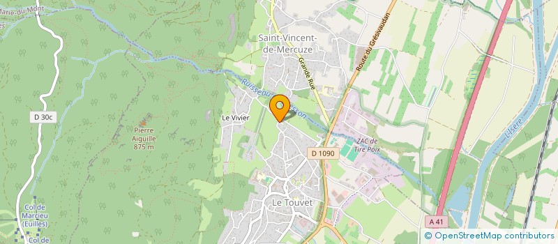 localisation de l'entreprise MADAME STEPHANIE MAYAUD  LE TOUVET