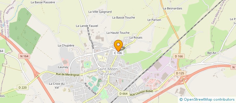 localisation de l'entreprise MADAME STEPHANIE MAZIER  SAINT-MEEN-LE-GRAND