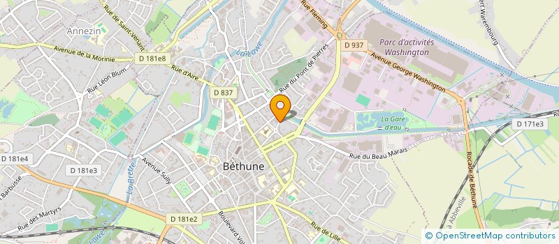 localisation de l'entreprise MADAME STEPHANIE MENARD à BETHUNE