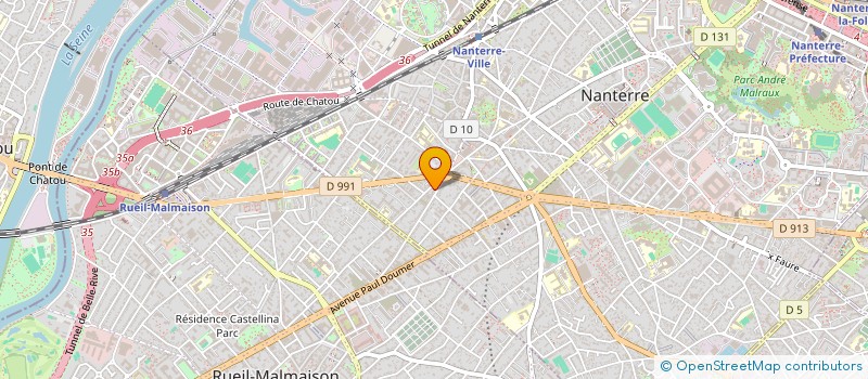 localisation de l'entreprise MADAME STEPHANIE MERGER à NANTERRE