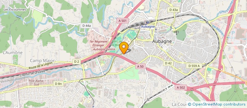 localisation de l'entreprise MADAME STEPHANIE MERLATTI à AUBAGNE