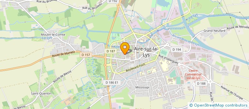 localisation de l'entreprise MADAME STEPHANIE MESSIAEN  AIRE-SUR-LA-LYS