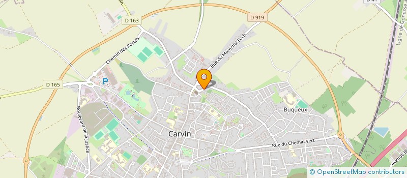 localisation de l'entreprise MADAME STEPHANIE MEZIERES  CARVIN