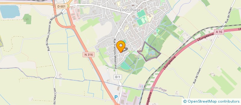 localisation de l'entreprise MADAME STEPHANIE MILLIOT  LOON-PLAGE