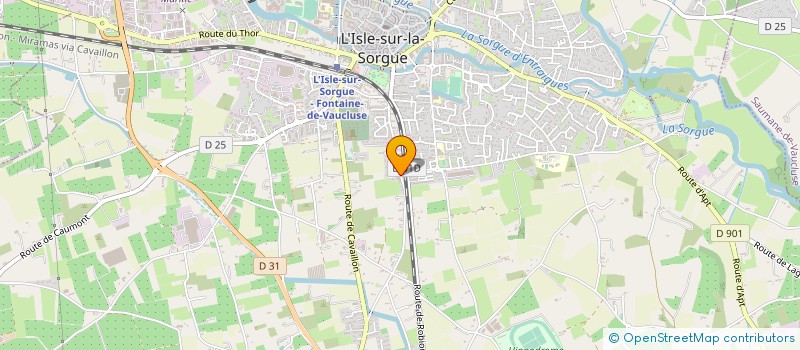 localisation de l'entreprise MADAME STEPHANIE MINODIER  L'ISLE-SUR-LA-SORGUE