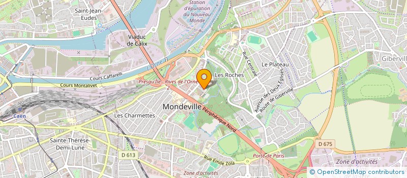 localisation de l'entreprise MADAME STEPHANIE MIREY  MONDEVILLE