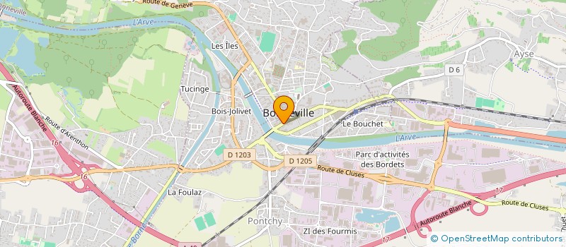 localisation de l'entreprise MADAME STEPHANIE MOENNE-LOCCOZ  BONNEVILLE