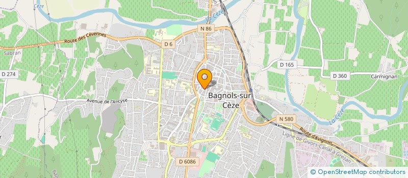 localisation de l'entreprise MADAME STEPHANIE MONTALESCOT  BAGNOLS-SUR-CEZE