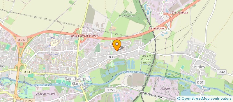 localisation de l'entreprise MADAME STEPHANIE MORAIN  SAINT-LAURENT-BLANGY