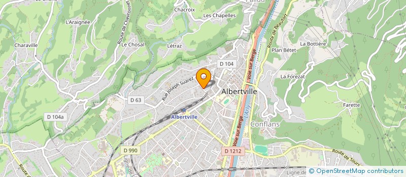 localisation de l'entreprise MADAME STEPHANIE MORAND  ALBERTVILLE