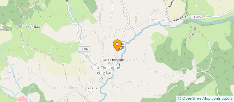 localisation de l'entreprise MADAME STEPHANIE MORAND à SAINT-CHRISTOPHE-ET-LE-LARIS