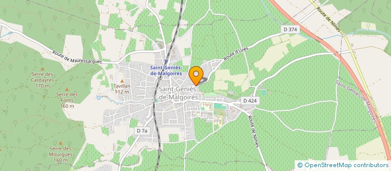 localisation de l'entreprise MADAME STEPHANIE MORENO  SAINT-GENIES-DE-MALGOIRES