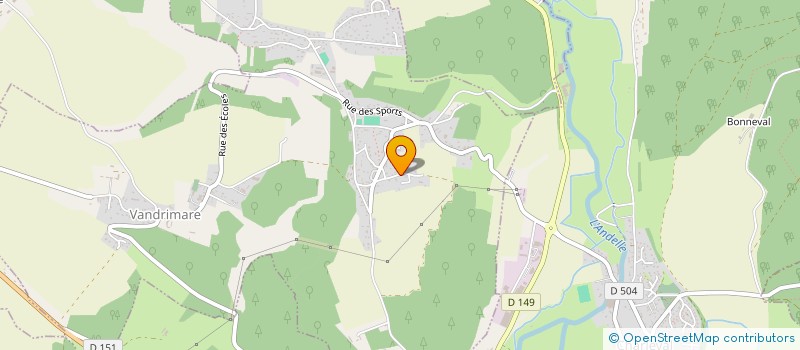 localisation de l'entreprise MADAME STEPHANIE MORIN  VANDRIMARE