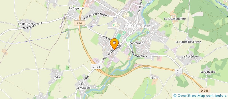 localisation de l'entreprise MADAME STEPHANIE MORNET  CELLES-SUR-BELLE