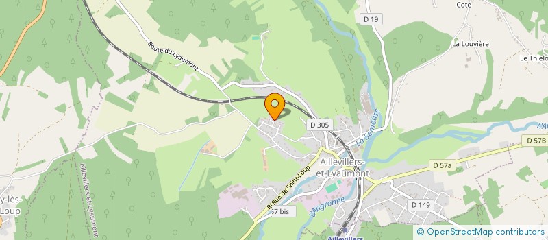 localisation de l'entreprise MADAME STEPHANIE MOUGEOT  AILLEVILLERS-ET-LYAUMONT