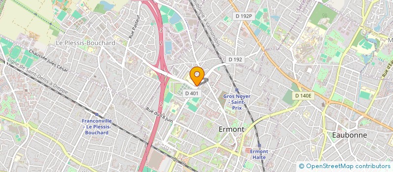 localisation de l'entreprise MADAME STEPHANIE MOUKIN  ERMONT