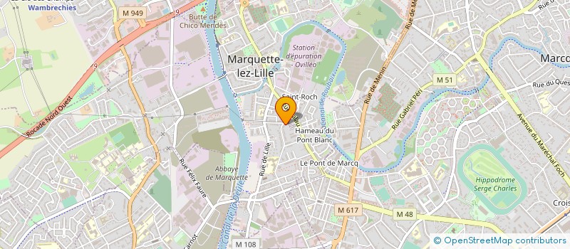 localisation de l'entreprise MADAME STEPHANIE MULLIEZ  MARQUETTE-LEZ-LILLE