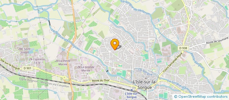 localisation de l'entreprise MADAME STEPHANIE MUNOZ  L'ISLE-SUR-LA-SORGUE